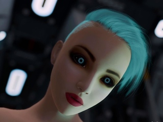 Nexus-3 Best sex with female android in sci-fi corridor