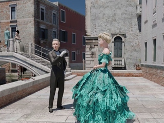 Sexy Baroness fucks with Casanova in luxury room in Venice