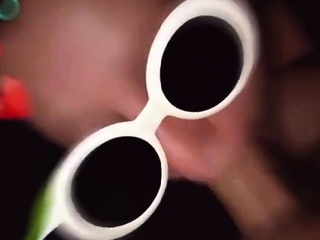 Cuck’s Girl Gags on Tow Truck Driver’s Cock