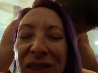 Big boobed busty girl make this self shot video