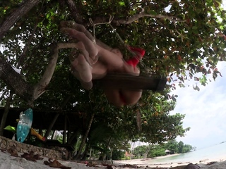 Amateur real small titted party teen slammed in gym class